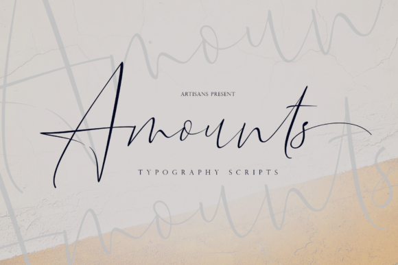 Amounts: A Delicate Handwritten Font for Editorial Design