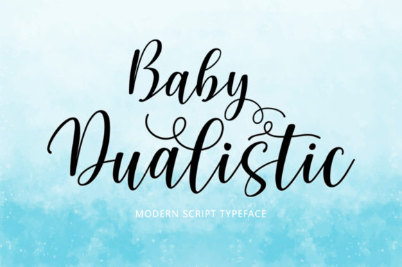 Baby Dualistic: A Script Font for Brand Growth