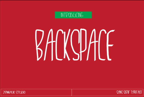 Backspace: A Handwritten Font for Digital Branding