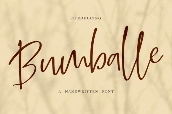 Bumballe: A Timeless Handwritten Font for Editorial Design