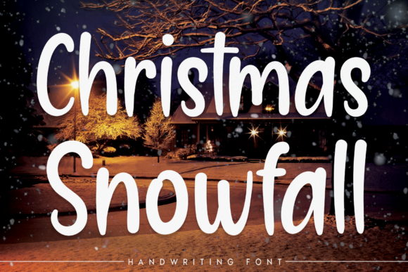 Christmas Snowfall: A Handwritten Font for Warm Branding