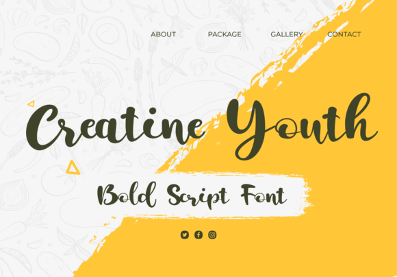 Creatine Youth Font: A Bold Script for Branding