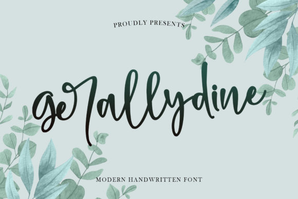 Gerallydine: A Handwritten Typeface for Editorial Charm