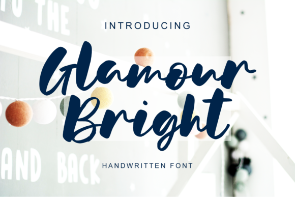 Glamour Bright Font for Makers