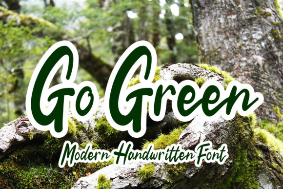 Go Green: A Handwritten Font for Editorial Design