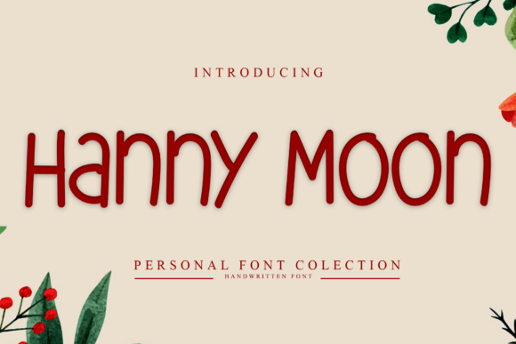 Hanny Moon: A Handwritten Font for Warm Web Design
