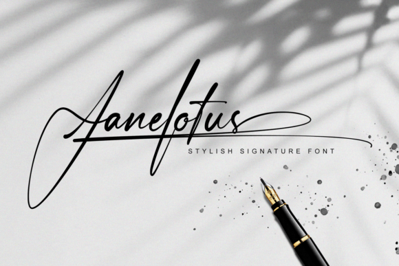Janelotus: A Handwritten Font for Editorial Elegance