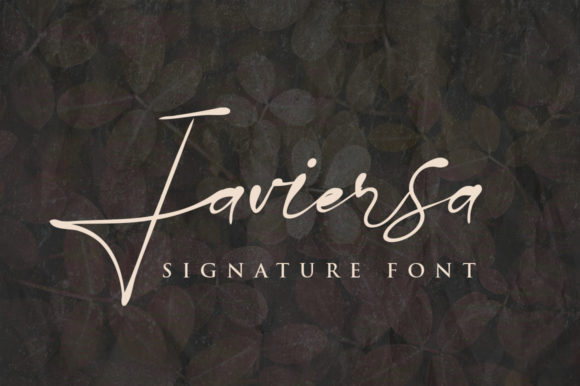 Javiersa: A Romantic Handwritten Font for Editors