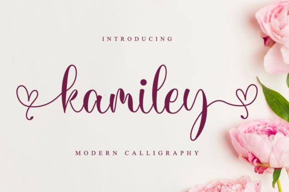 Kamiley Font: A Romantic Script for Handmade Designs