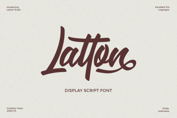Latton: A Bold Script Font for Web Design