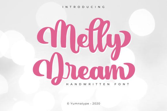 Melly Dream: A Handwritten Font for Crafters