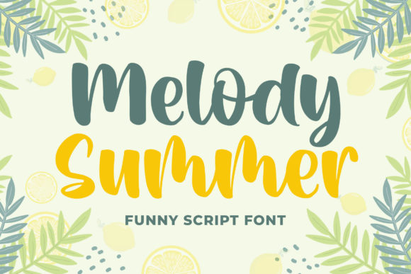 Melody Summer: A Handwritten Font for Clear Campaigns