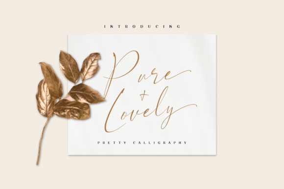Pure Lovely: A Delicate Script Font for Elegant Branding