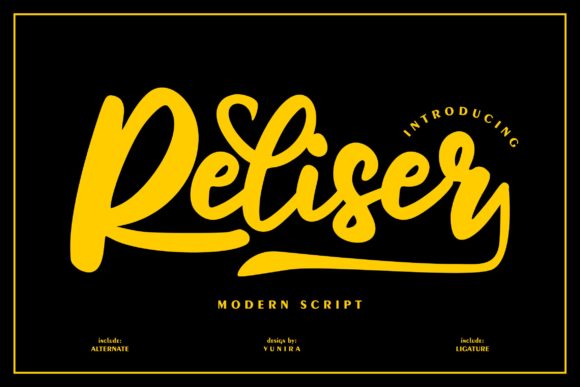 Reliser Font: Elevating Web Headlines with Handwritten Style