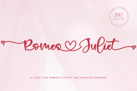 Romeo Juliet: The Romantic Font for Branding