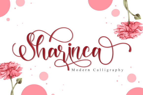 Sharinca: A Romantic Script Font for Web Design