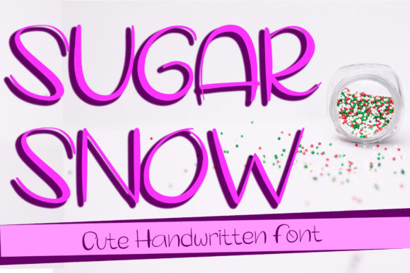 Sugar Snow: A Handwritten Font for Makers