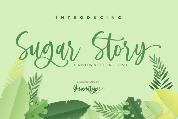 Sugar Story Font: A Handwritten Typeface for Makers