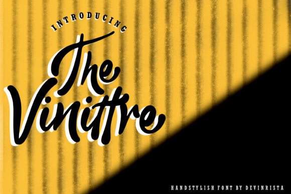 The Vinittre: A Playful Script Font for Modern Brands