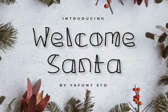 Welcome Santa Font: A Friendly Typeface for Small Business Branding