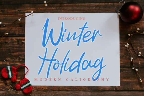 Winter Holiday Font: A Crafter’s Guide